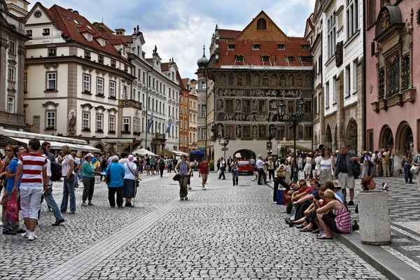 Old town square in Prague — Stock Photo, Image