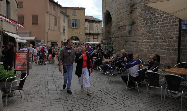 Gatorna i carcassonne — Stockfoto