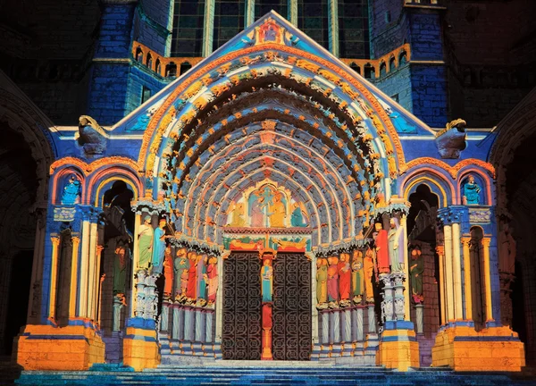 Chartres illumination — Stock Photo, Image