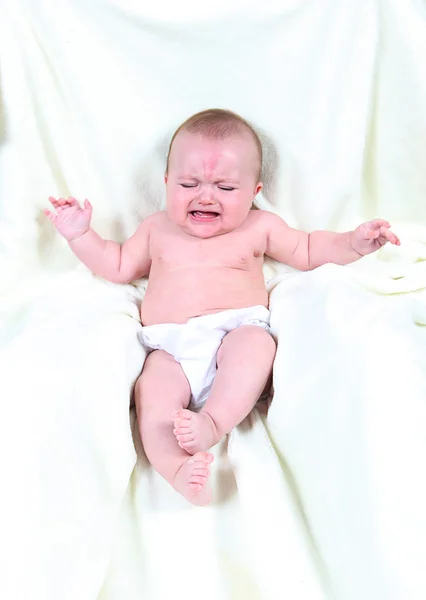 泣いている赤ちゃんの少女 — ストック写真