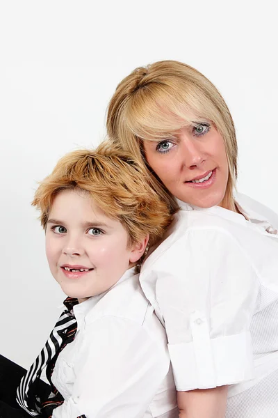 귀여운 소년과 어머니 — 스톡 사진