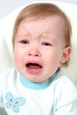 closeup ağlayan kız bebek