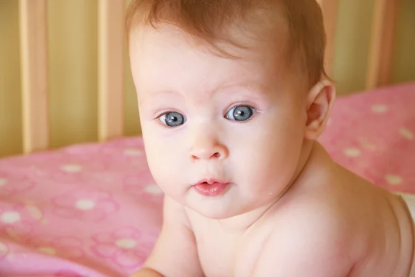 Baby flicka närbild — Stockfoto