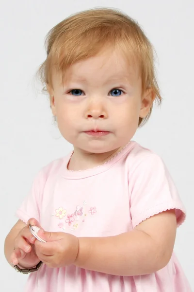 Baby flicka i klänning — Stockfoto