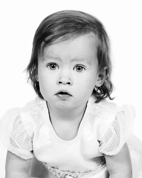 Маленька дитина дівчина 18 місяців — стокове фото