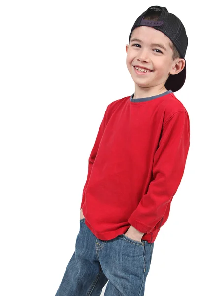Cute little boy posing for camera Stock Image