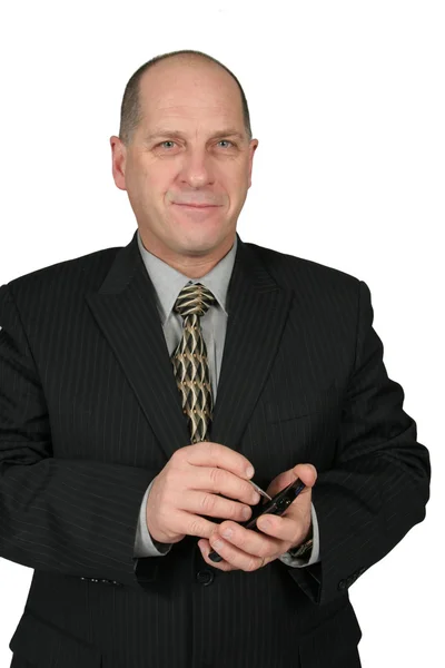Hombre de negocios usando PDA — Foto de Stock