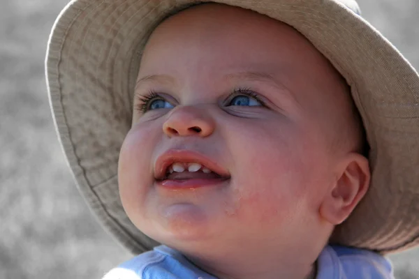 Lilla pojkens närbild 2 — Stockfoto