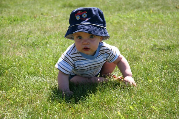 Baby im Gras 3 — Stockfoto