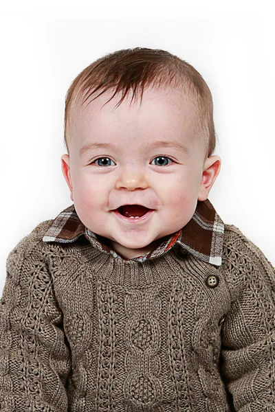 Lindo niño posando para la cámara — Foto de Stock