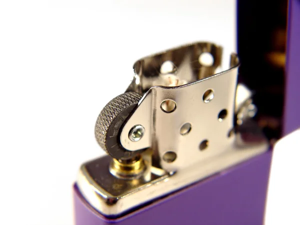 Purple flip lighter — Stock Photo, Image