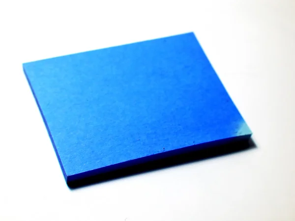 Almofada de nota azul — Fotografia de Stock