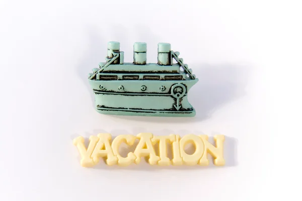 Vacaciones con barco — Foto de Stock