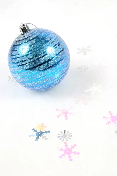 Синій різдвяний орнамент — стокове фото