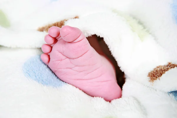 Bebés pie tomado de cerca — Foto de Stock