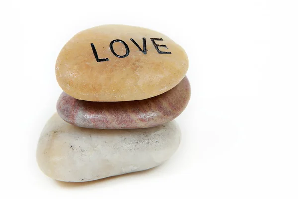 Love engraved on stone — Stock Photo, Image