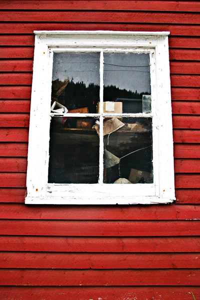 Window in Fishing stage — Stock Photo, Image