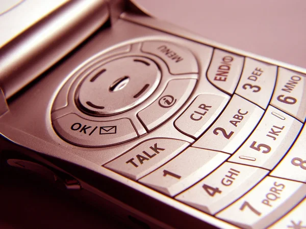 Close-up van mobiele telefoon — Stockfoto