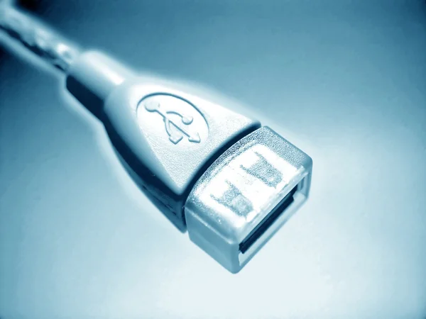 USB mavi soyut tasarım — Stok fotoğraf
