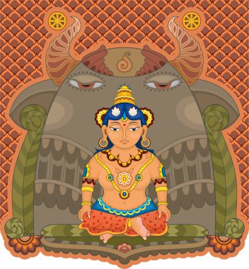 Girl India Goddess clipart