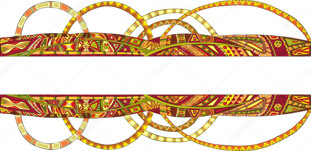 Abstract Border Ethnic Pattern