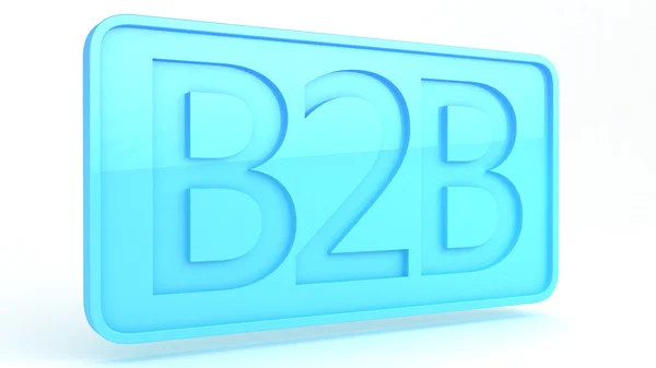 B2B σημάδι — Φωτογραφία Αρχείου