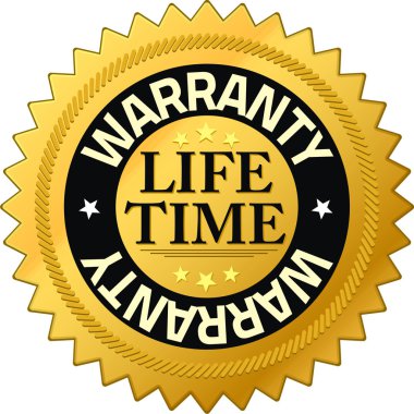 Warranty lifetime Quality Guarantee Badges clipart