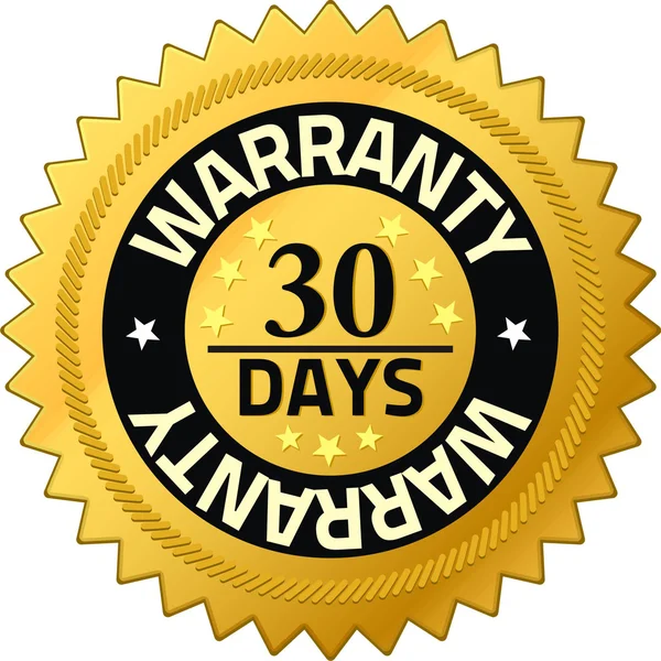 Garantia 30 dias de garantia de qualidade Emblemas — Fotografia de Stock