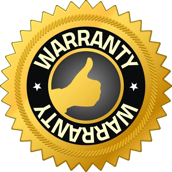 Emblemas de garantia de qualidade da garantia — Fotografia de Stock