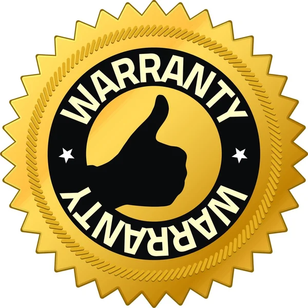 Emblemas de garantia de qualidade da garantia — Fotografia de Stock