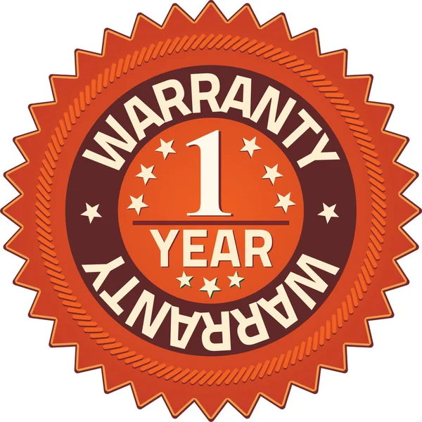 Warranty 1 year Quality Guarantee Badges Royalty Free Stock Photos
