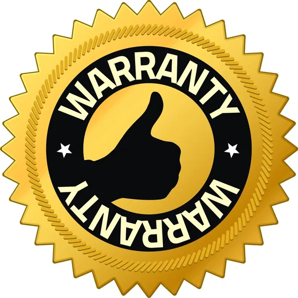 Warranty Quality Guarantee Badges Stock Photo