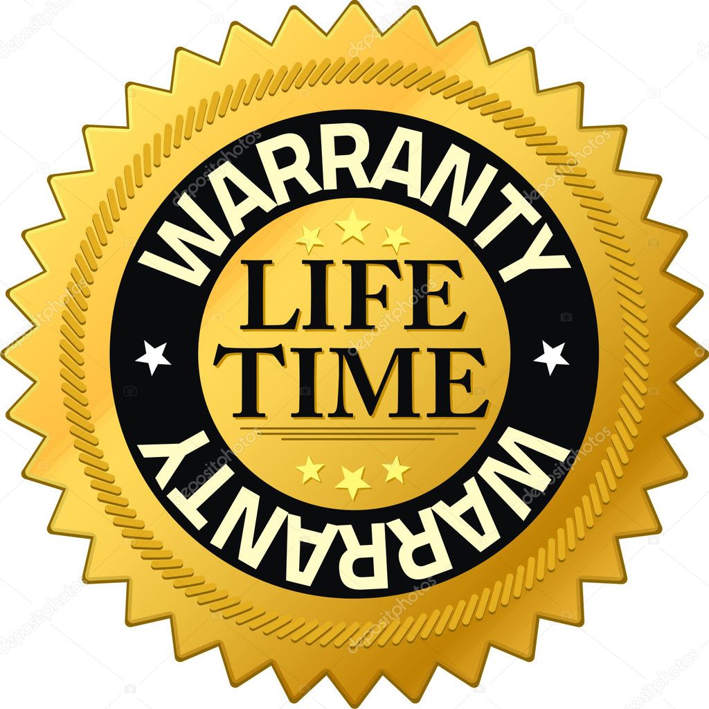 Warranty lifetime Quality Guarantee Badges