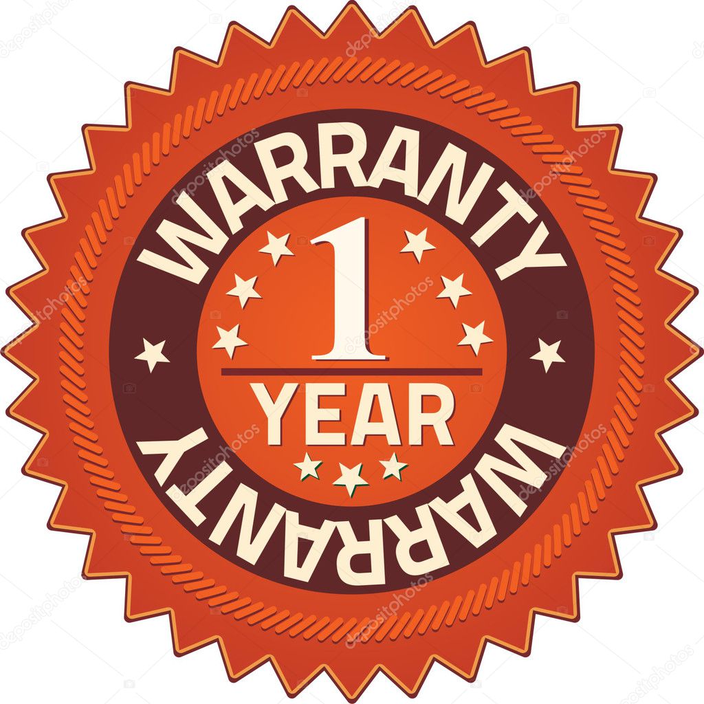 Warranty 1 year Quality Guarantee Badges
