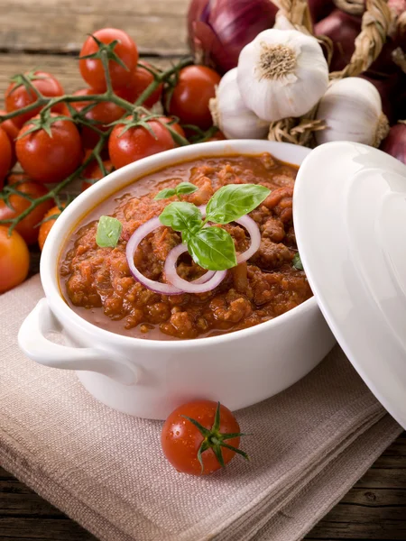Ragout sauce on bowl — Stock Photo, Image
