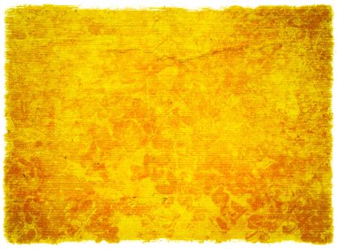 Grunge Yellow Floral Textured Background clipart