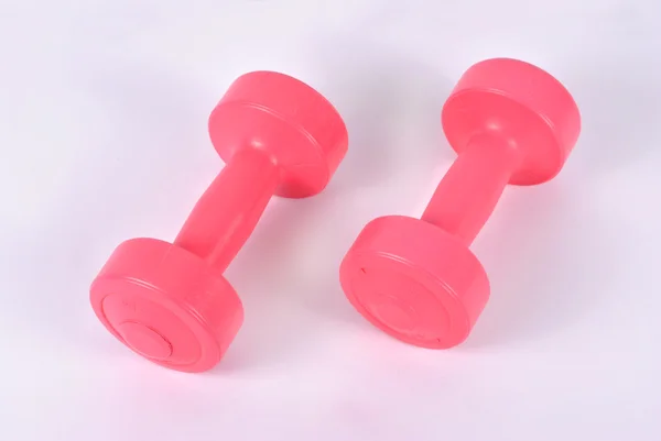 stock image Pink dumbbells