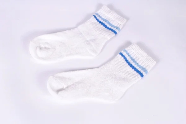 Witte sokken Stockfoto