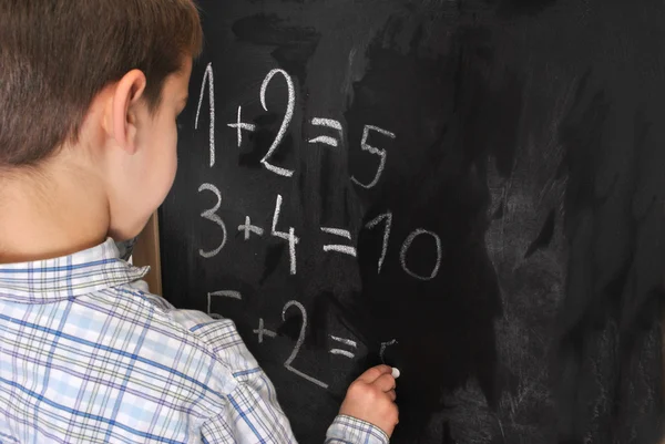Математика в початковій школі — стокове фото