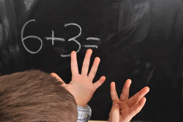 Matemática na escola primária — Fotografia de Stock