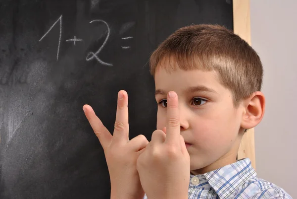Mathematics at the primary school — Stock Photo, Image