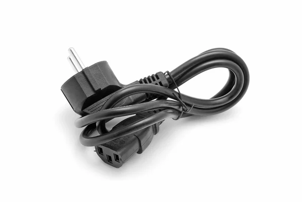 Computer power cord — Stock Photo, Image