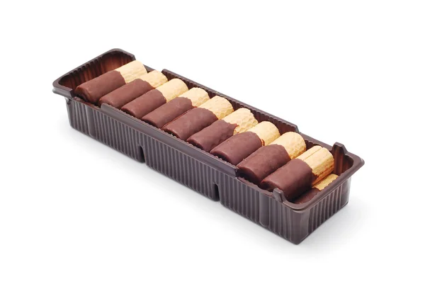 Çikolatalı rulo — Stok fotoğraf