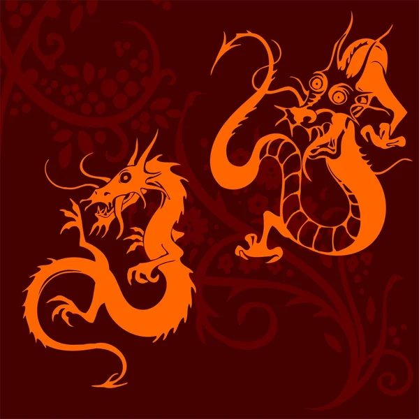 Chinese dragon — Stock Vector © sushkonastya #7245206
