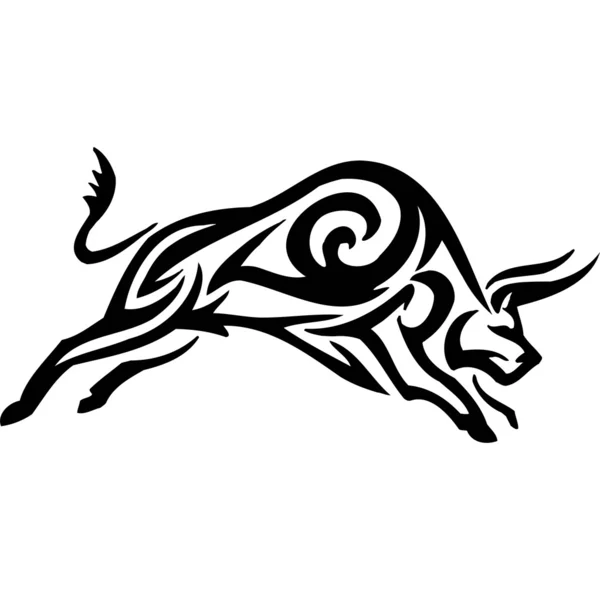 Bull in tribal style - vector image. — Stock Vector © Digital-Clipart ...