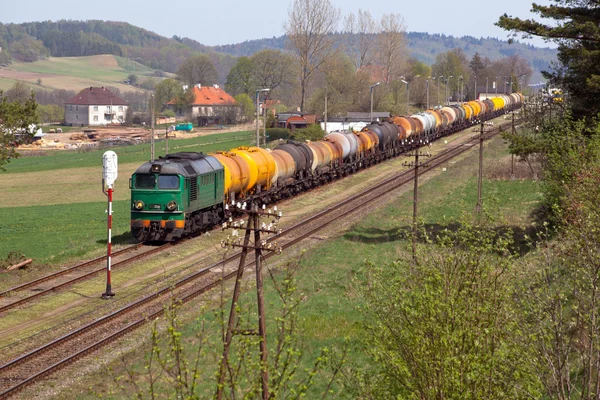Treno diesel merci Fotografia Stock