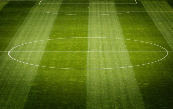 Fotbal teren iarba — Fotografie, imagine de stoc