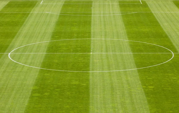 Fotboll fältet gräs Royaltyfria Stockfoton