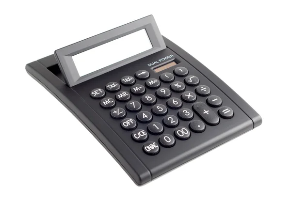 Чорний калькулятор — стокове фото