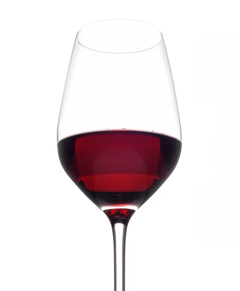 Um vinho tinto de vidro — Fotografia de Stock